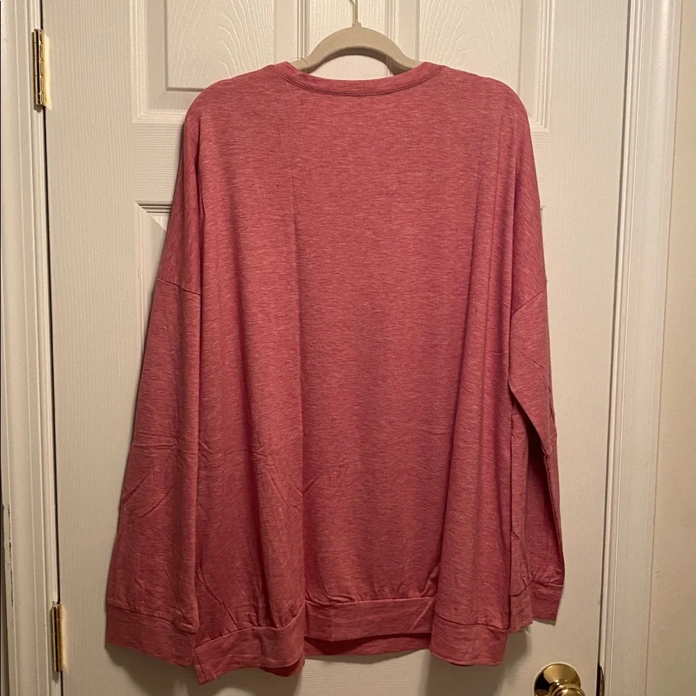 Magritta Oversized Red Tunic with Pockets…size 3XL - Picture 2 of 6